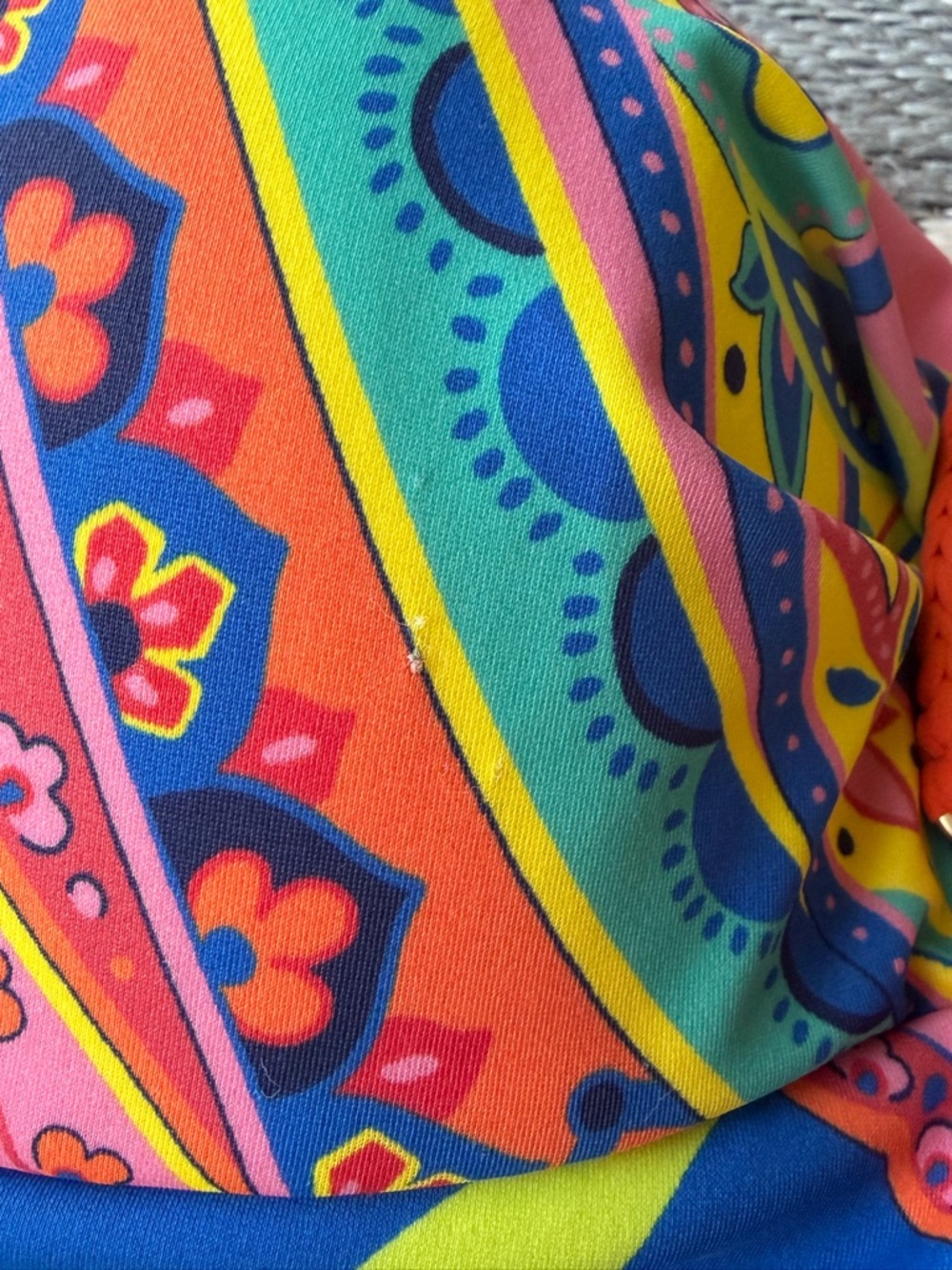 Boden Swim Women’s sz 14 LARGE swimwear tropical flowers blue pink tie Beach - Picture 5 of 11